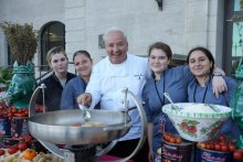 BHHS Culinary Students Gain Hands-On Experience with Renowned Chef Giacomino Drago at Mayoral Instal
