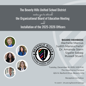 Organizational Board of Education Meeting